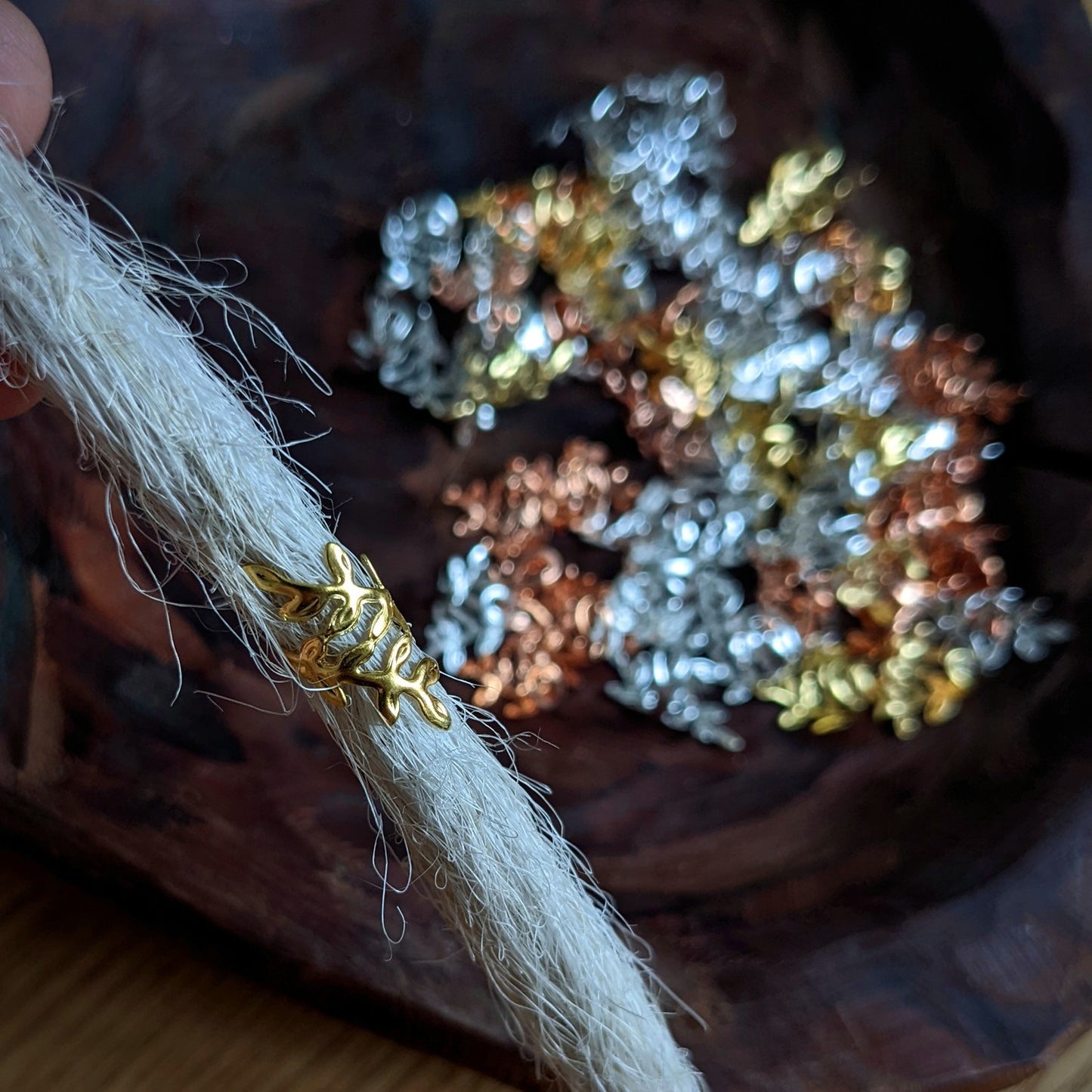 Beads metal opening cards
