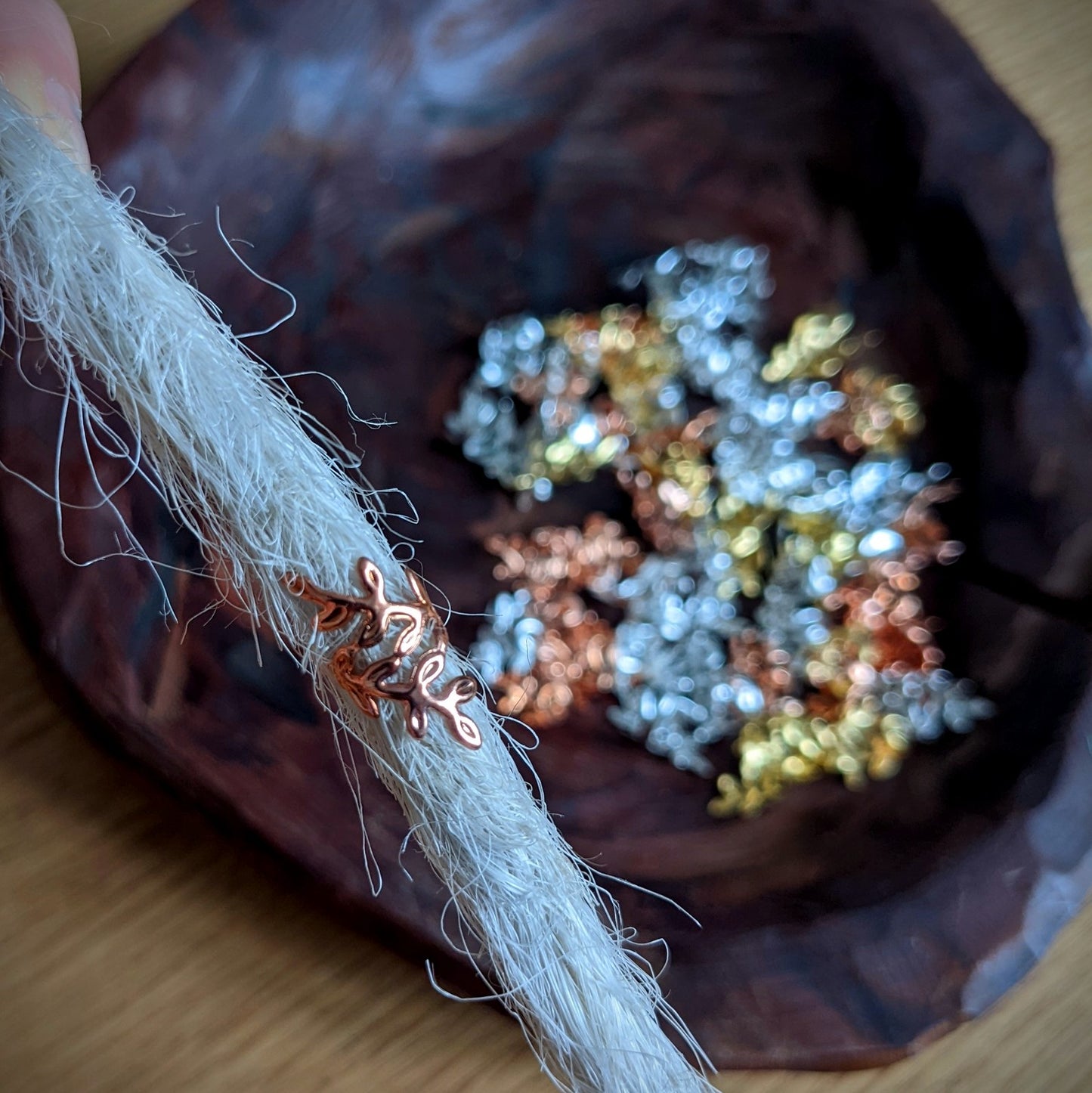 Beads metal opening cards