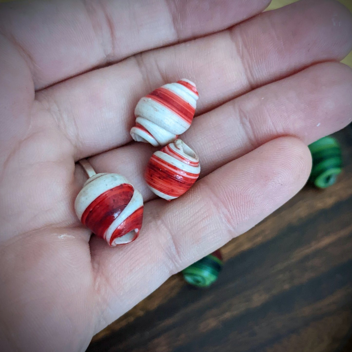 Beads from recycled plastic