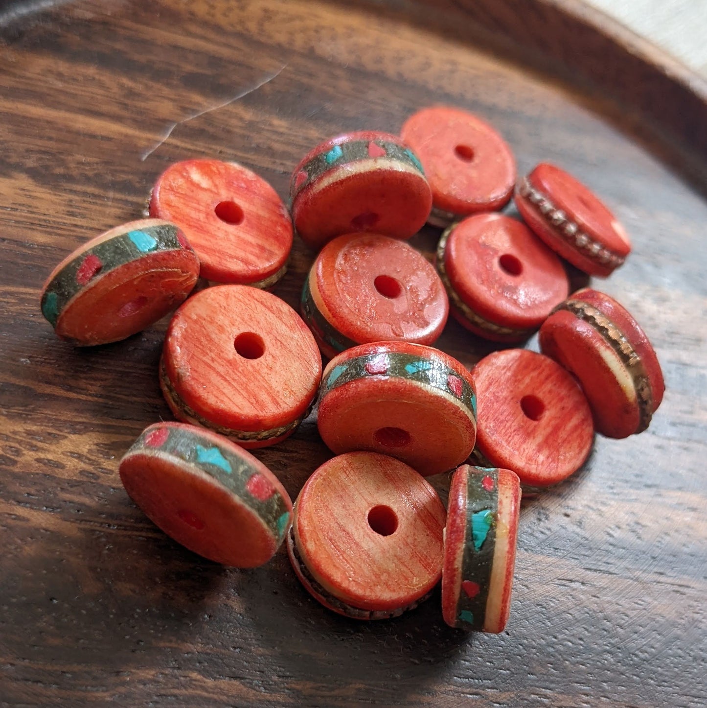 Tibetan bone beads