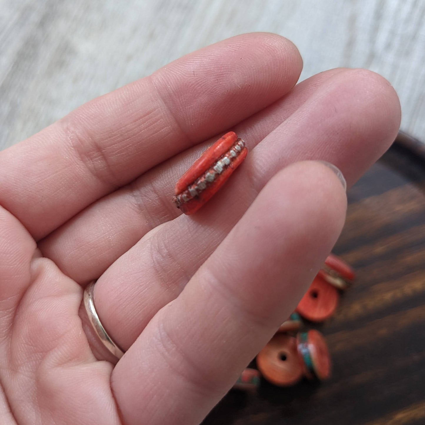 Tibetan bone beads