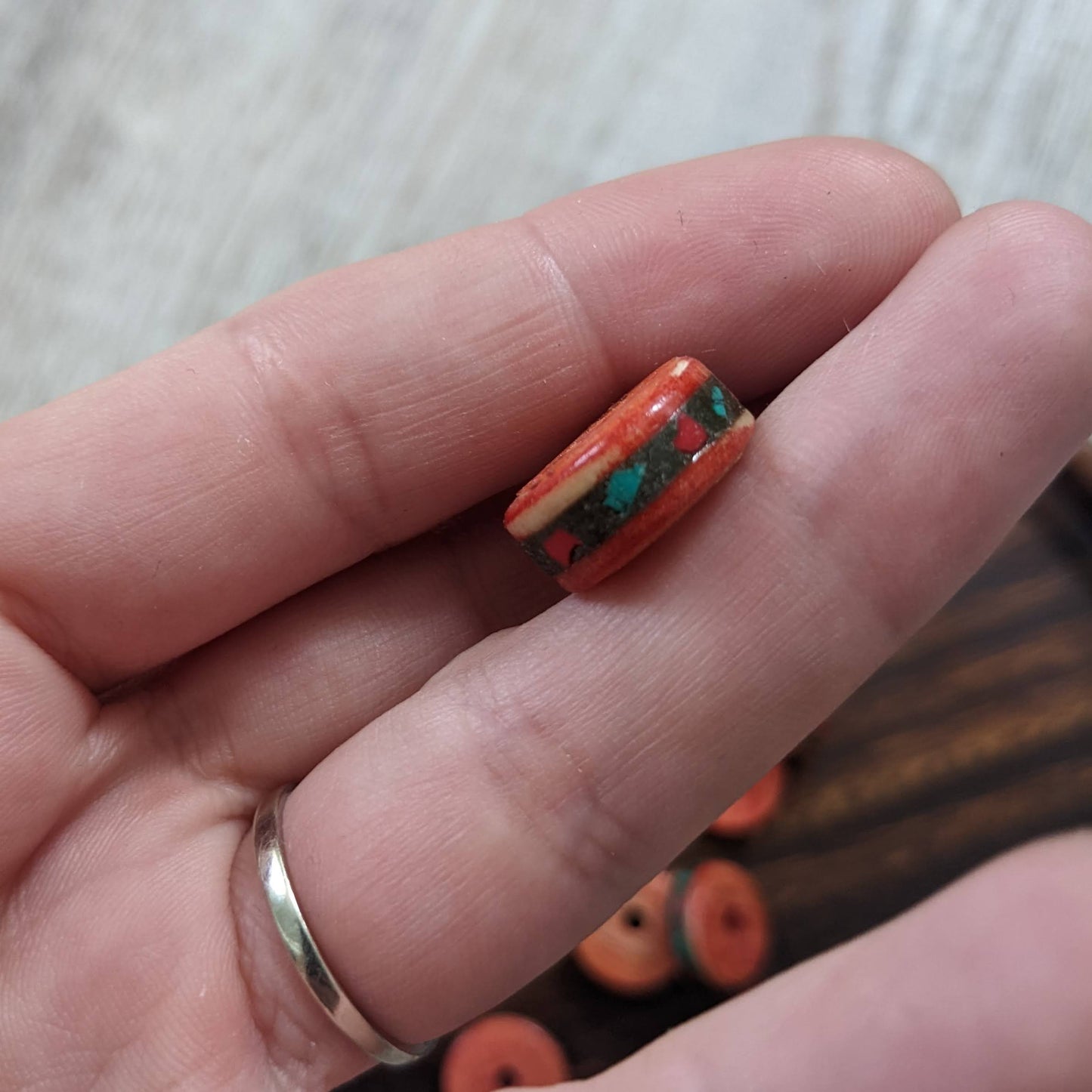 Tibetan bone beads