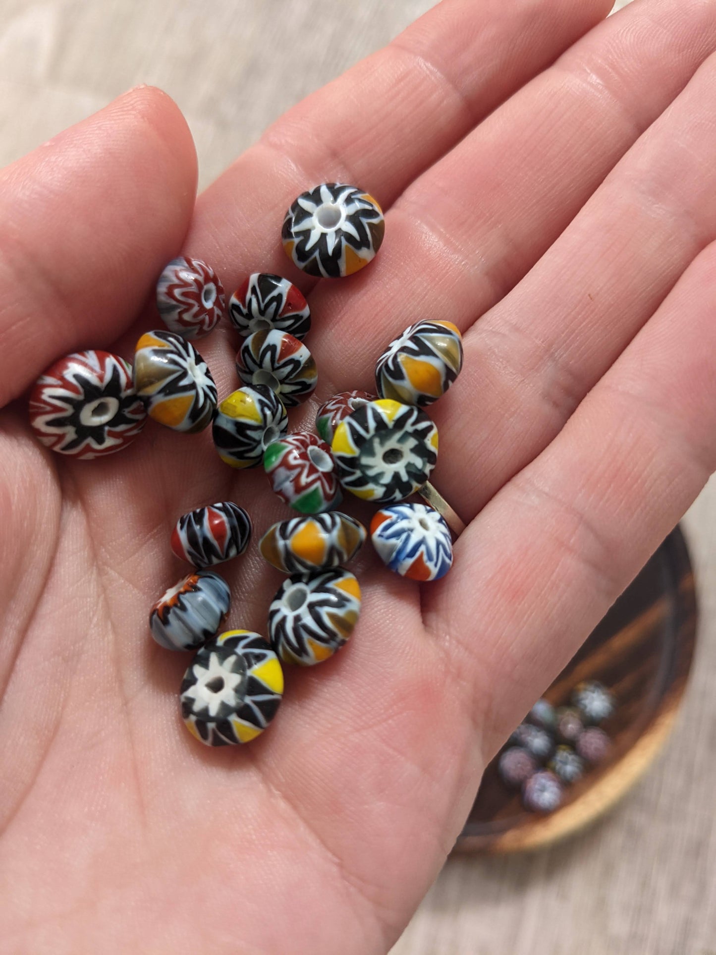 Glass beads - Nepal (5 pcs)