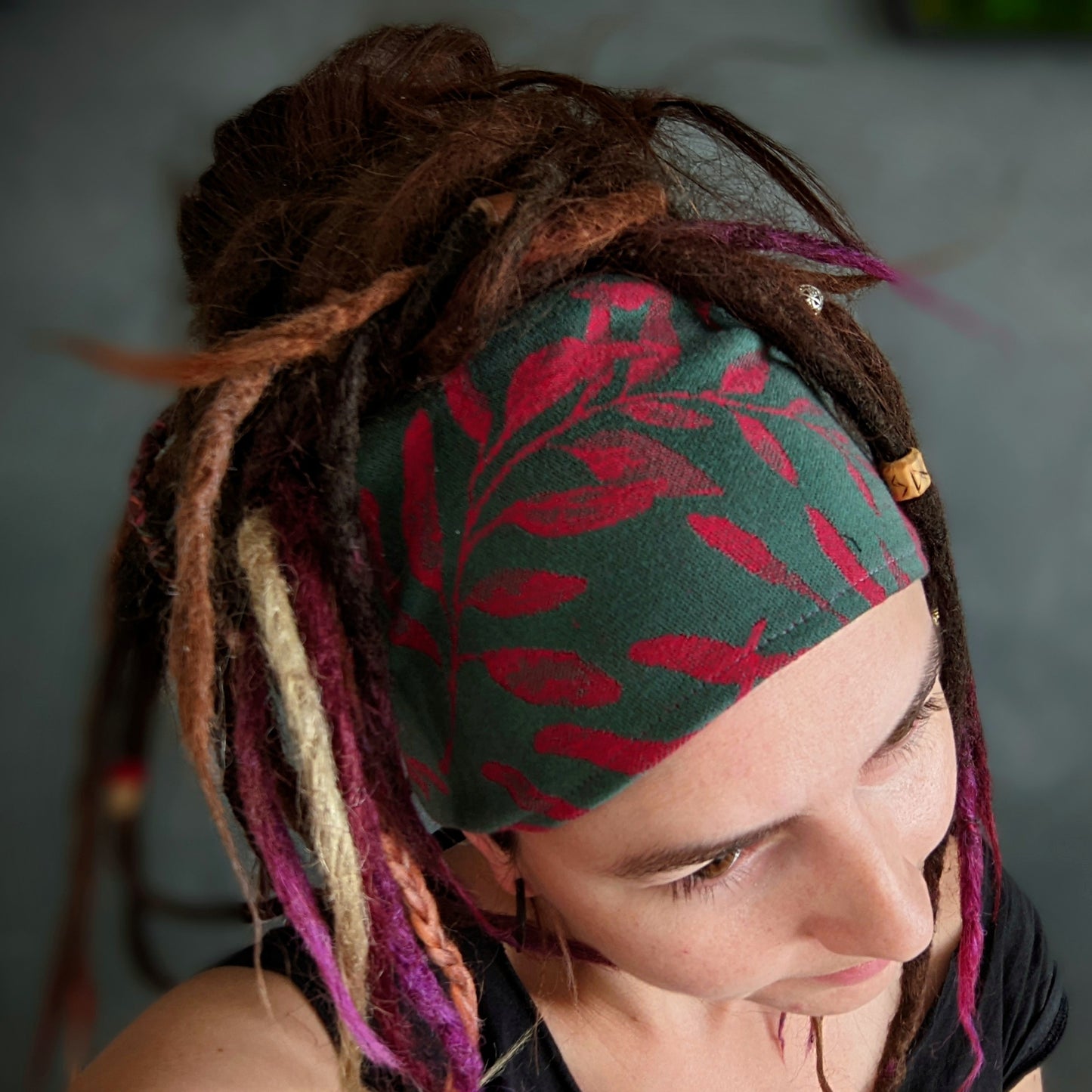Scarf headband Leaves