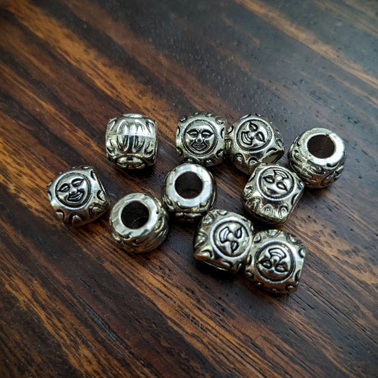 Metal sun beads
