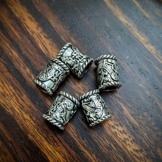 Metal viking beads