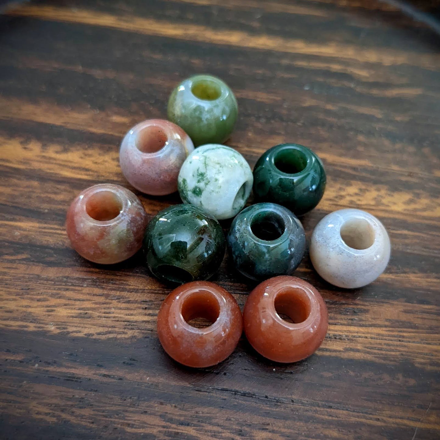 Agate ball beads