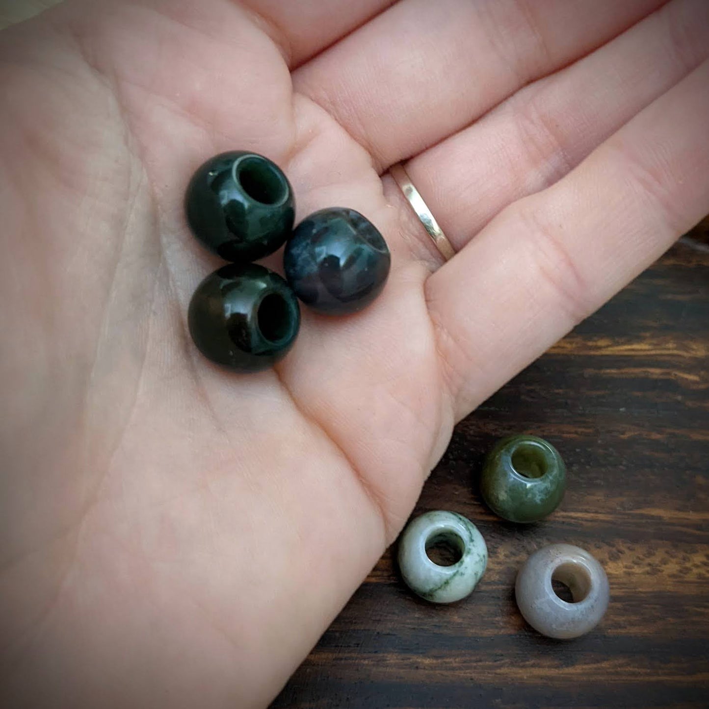 Agate ball beads