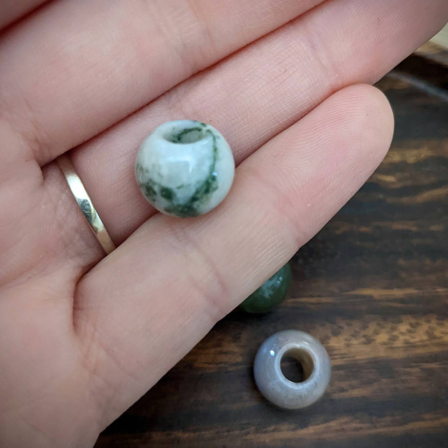 Agate ball beads