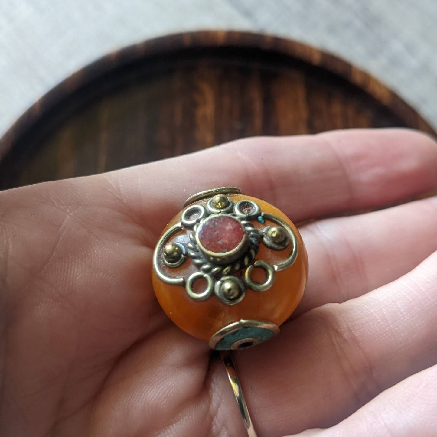 Korálky modlitební tibetské pryskyřice