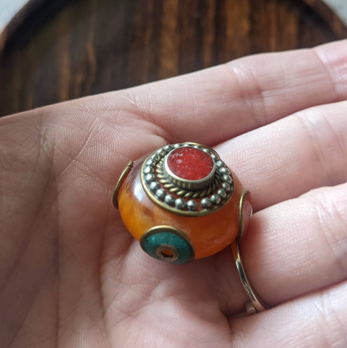 Korálky modlitební tibetské pryskyřice