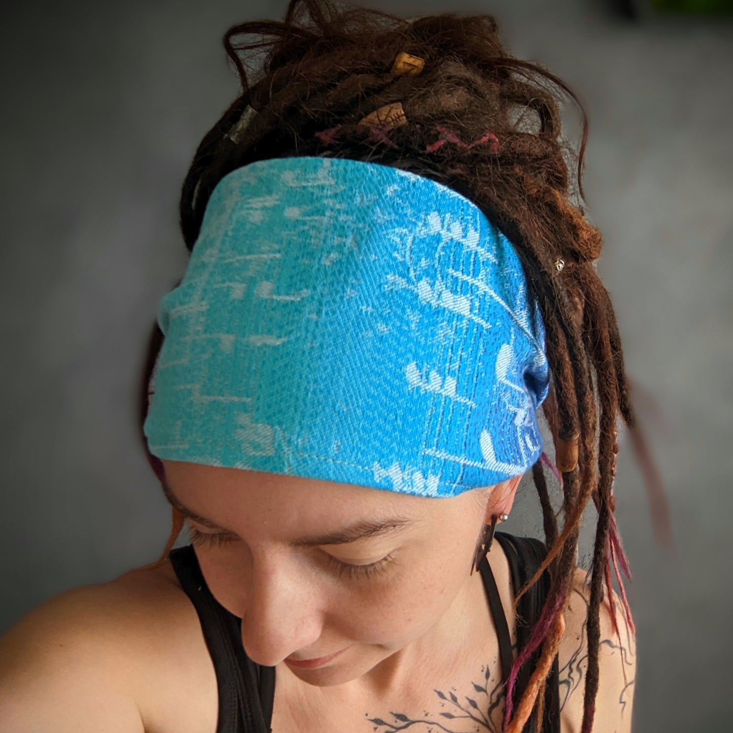 Scarf headband Notes light ombre