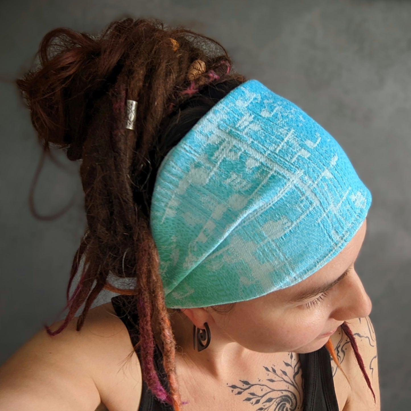 Scarf headband Notes light ombre