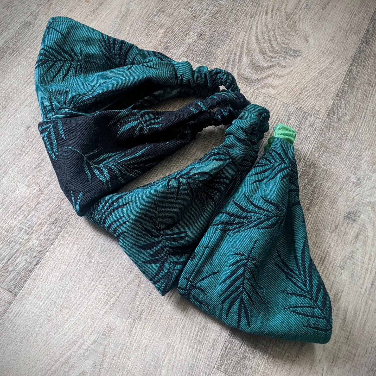 Scarf headband Fern black