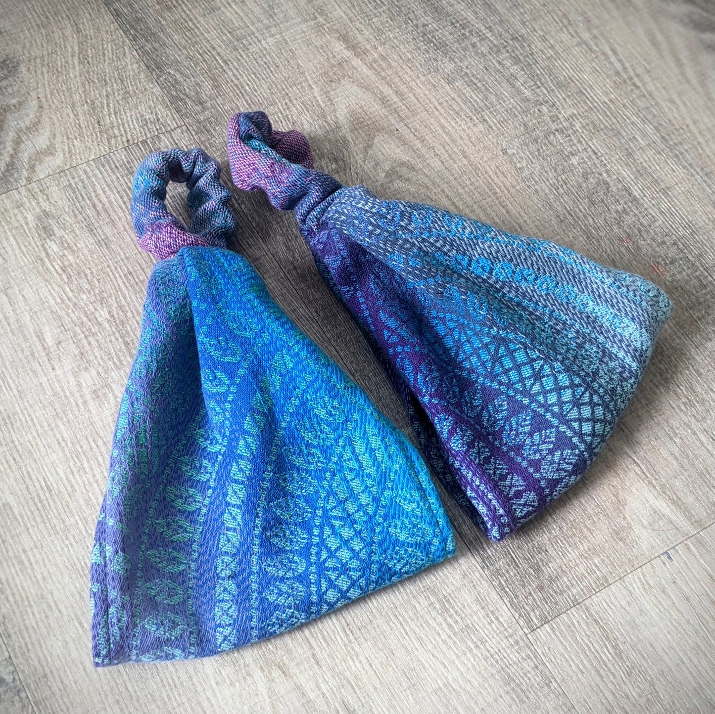 Scarf headband Mandala turquoise