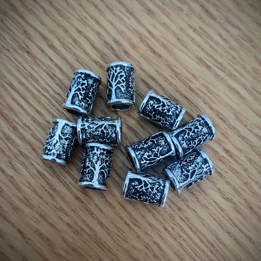 Metal beads Yggdrasil