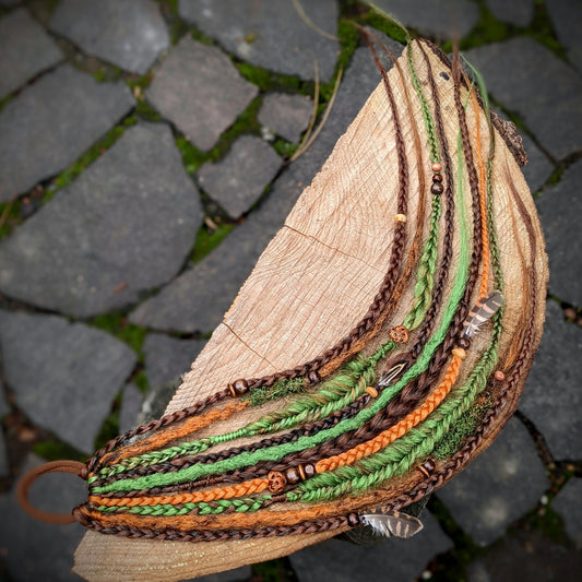 Braided dreadlock elastic band Duinath