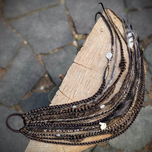 Braided dreadlock elastic band Heimdallur