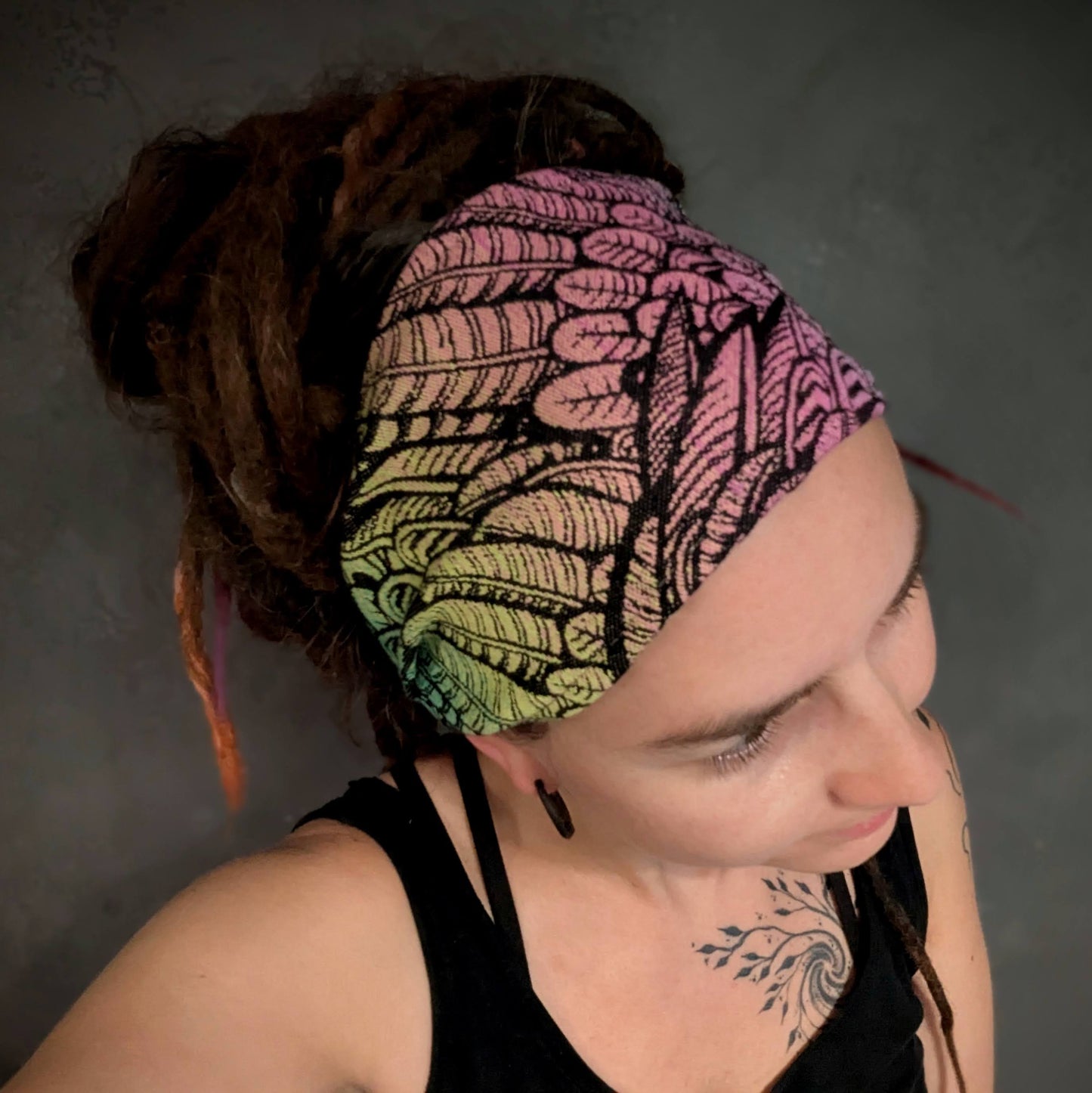 Scarf headband Feathers