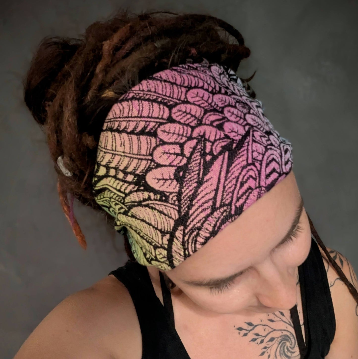 Scarf headband Feathers