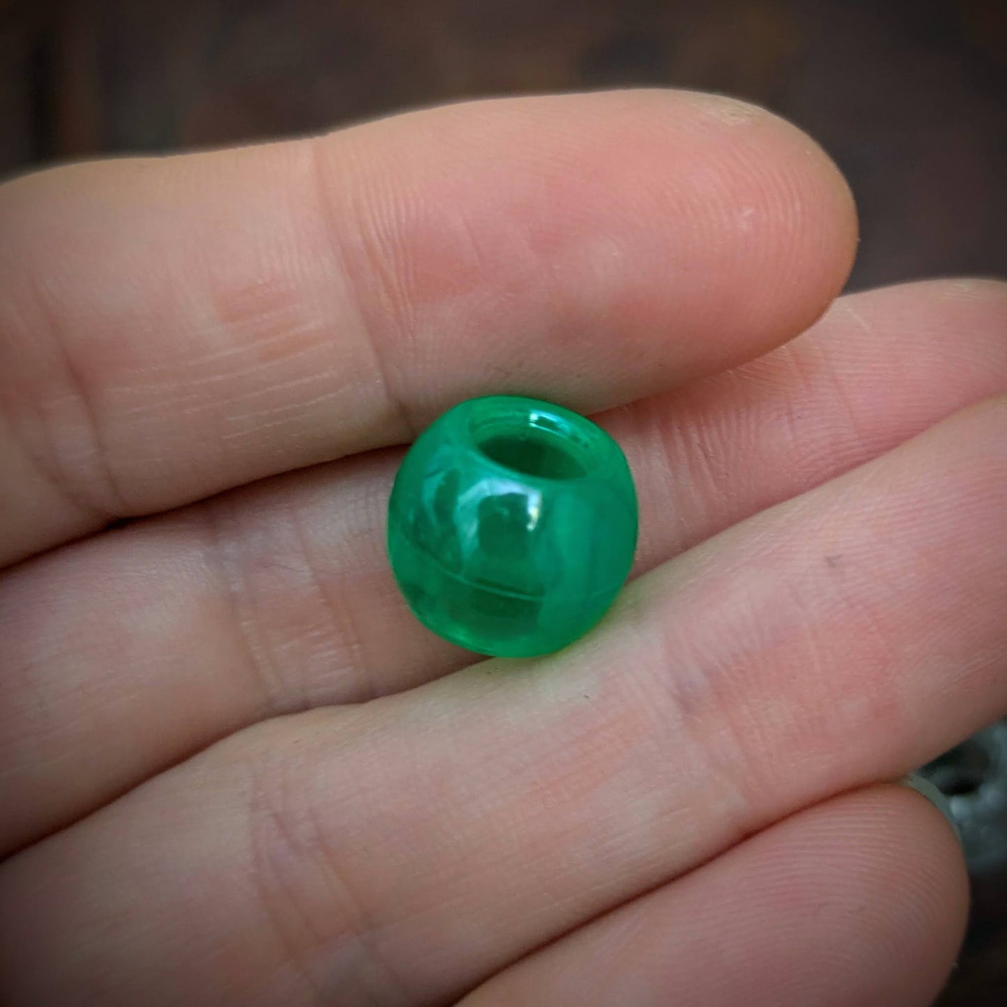 Glitter dreadlock beads