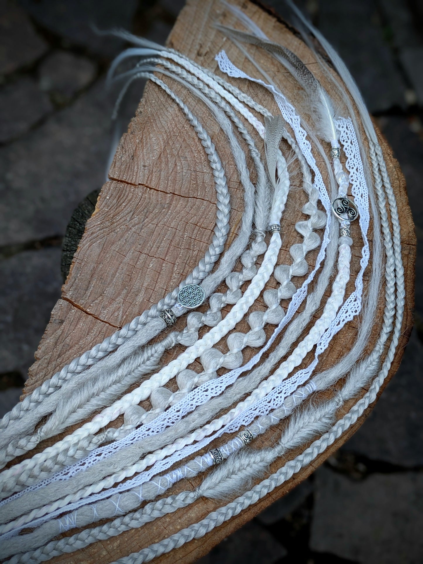 Braided dreadlock elastic band Hithlain