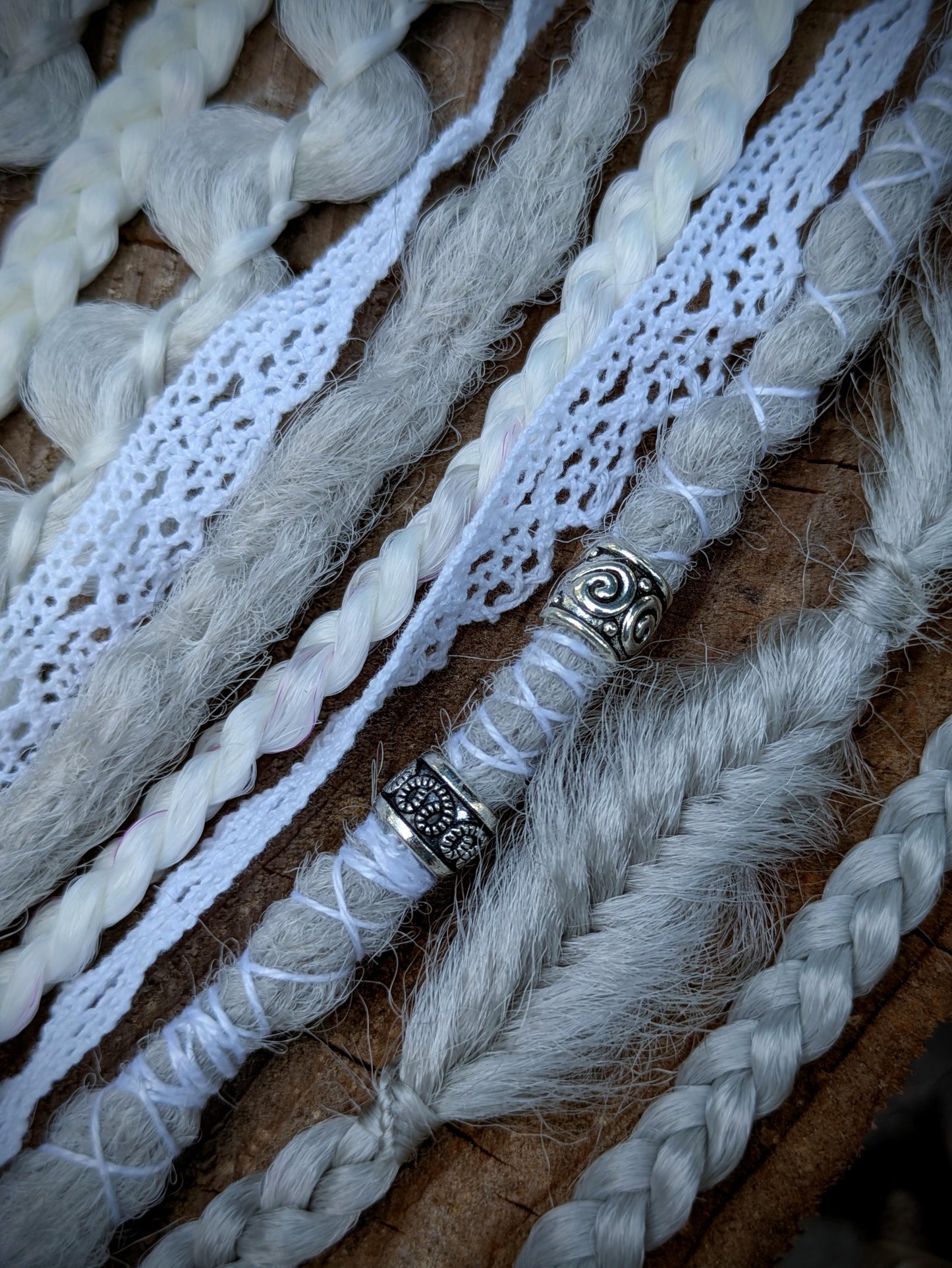 Braided dreadlock elastic band Hithlain