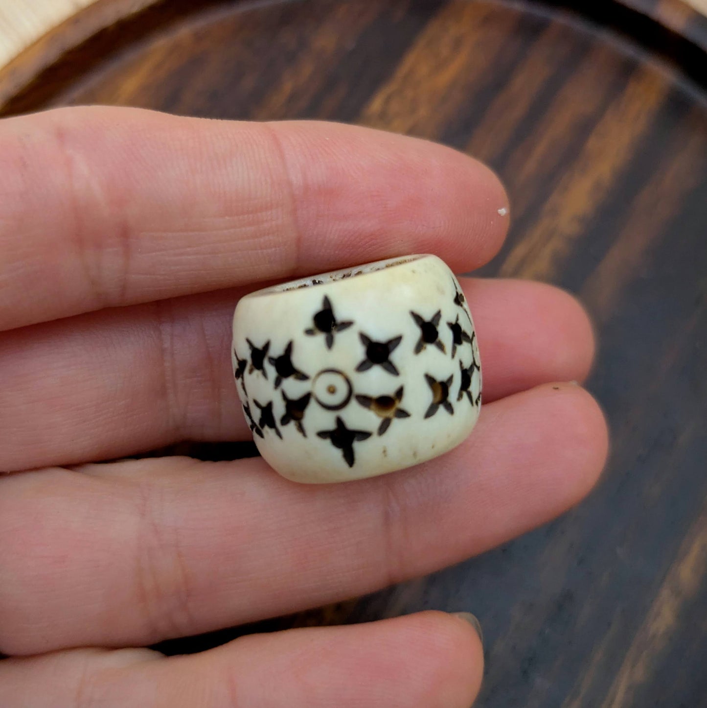 African bone beads