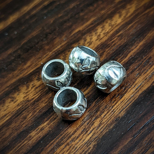 Metal rose beads
