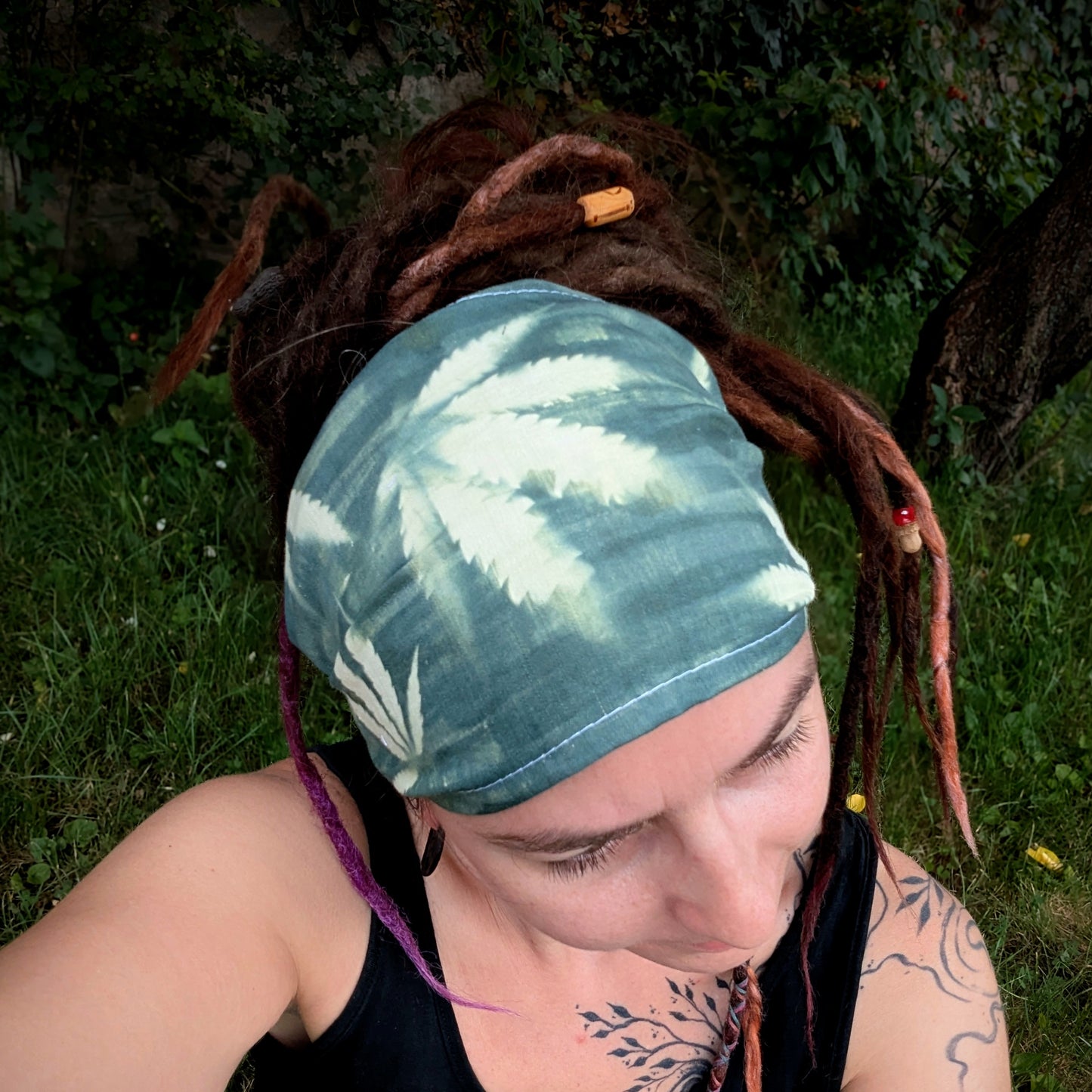 Hemp scarf headband