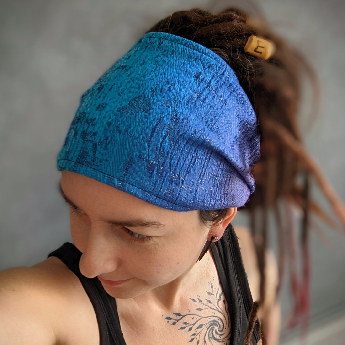 Scarf headband Notes glitter