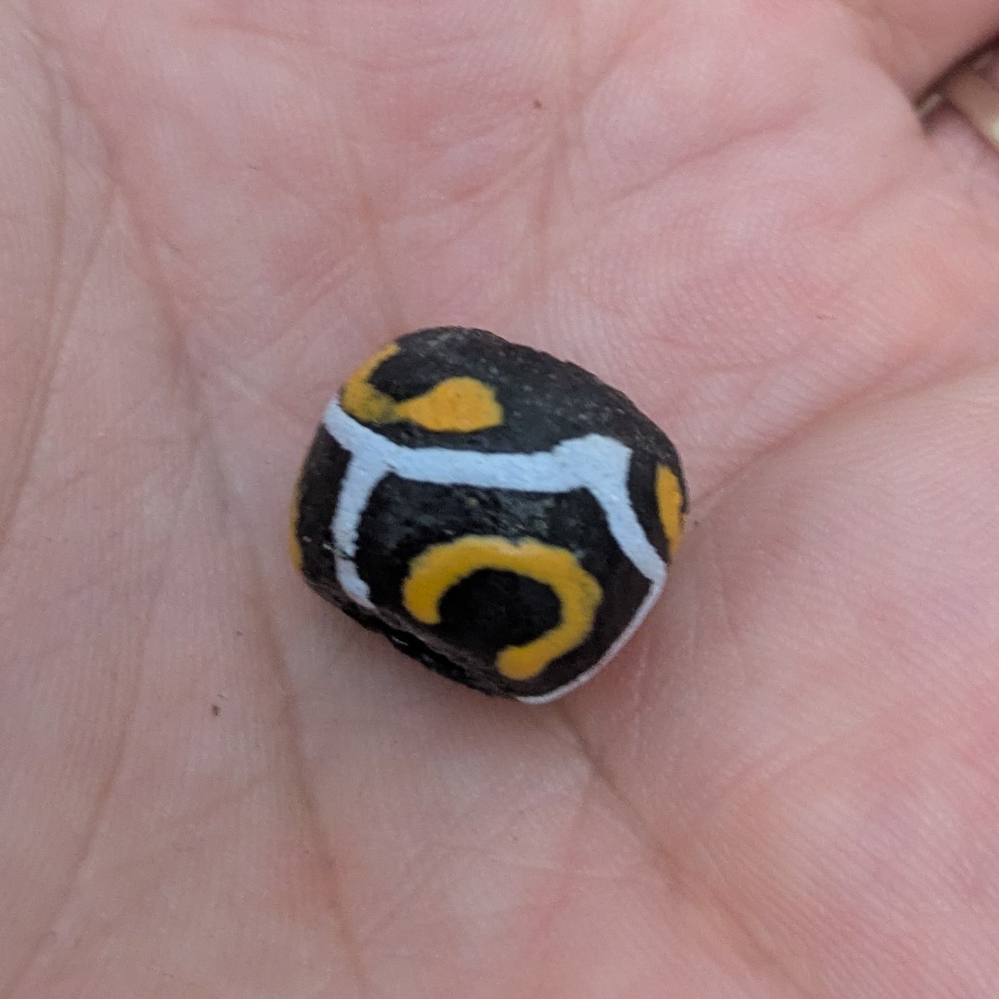 African "krobo" oval beads