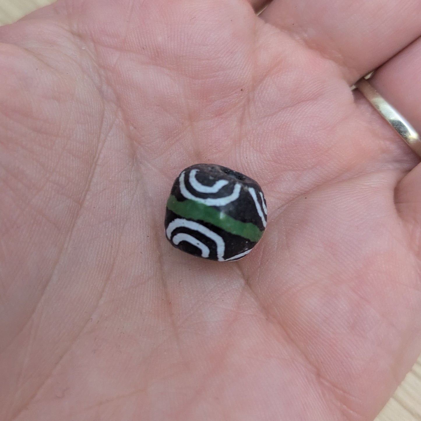 African "krobo" oval beads