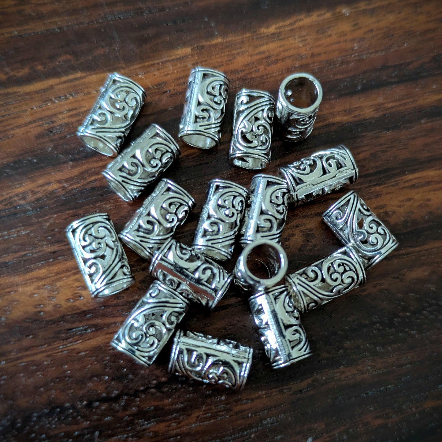 Art Nouveau metal beads