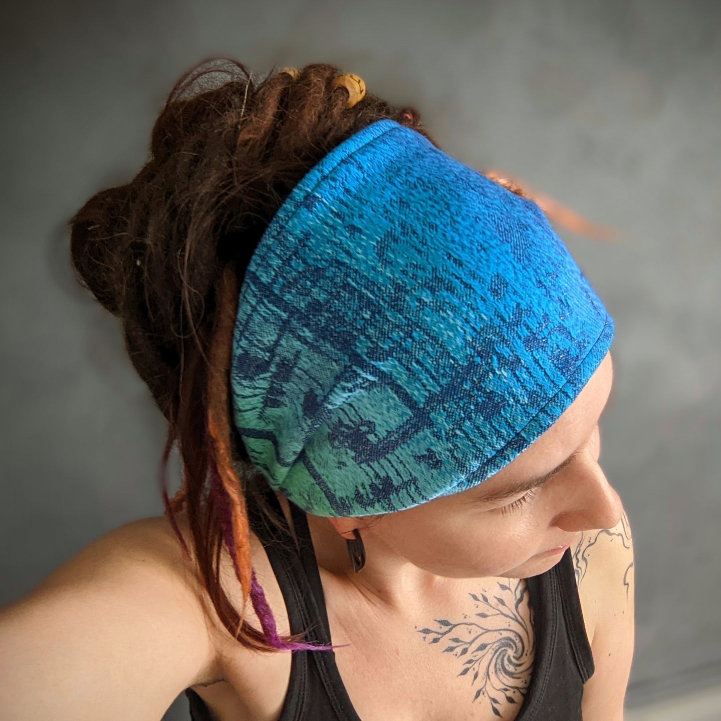 Scarf headband Notes glitter