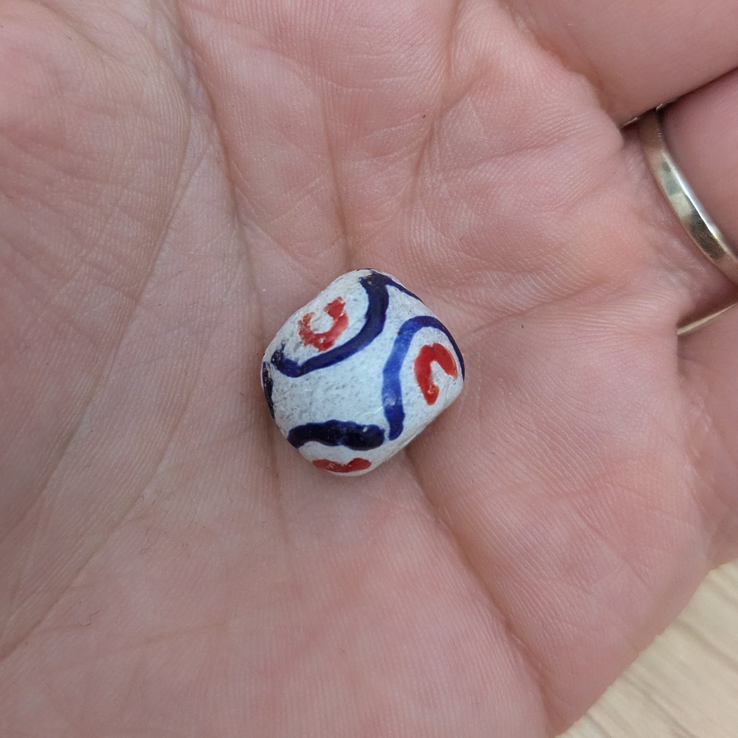 African "krobo" oval beads