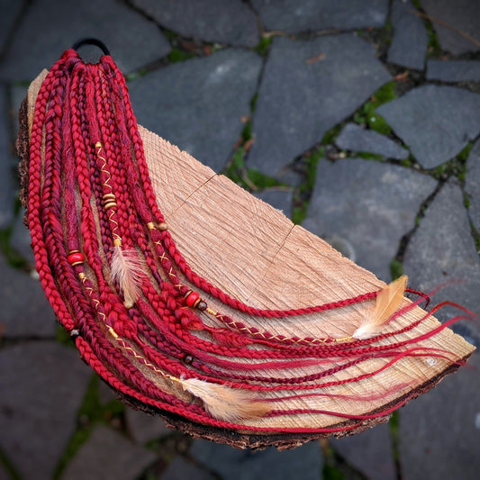 Braided dreadlock elastic band Awa