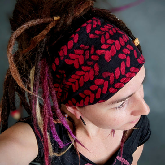 Red Ears Scarf Headband