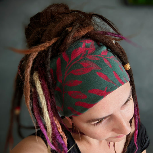 Scarf headband Leaves