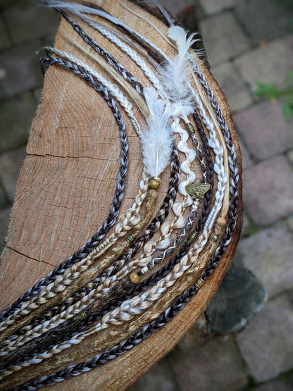 Braided dreadlock elastic band Gunara