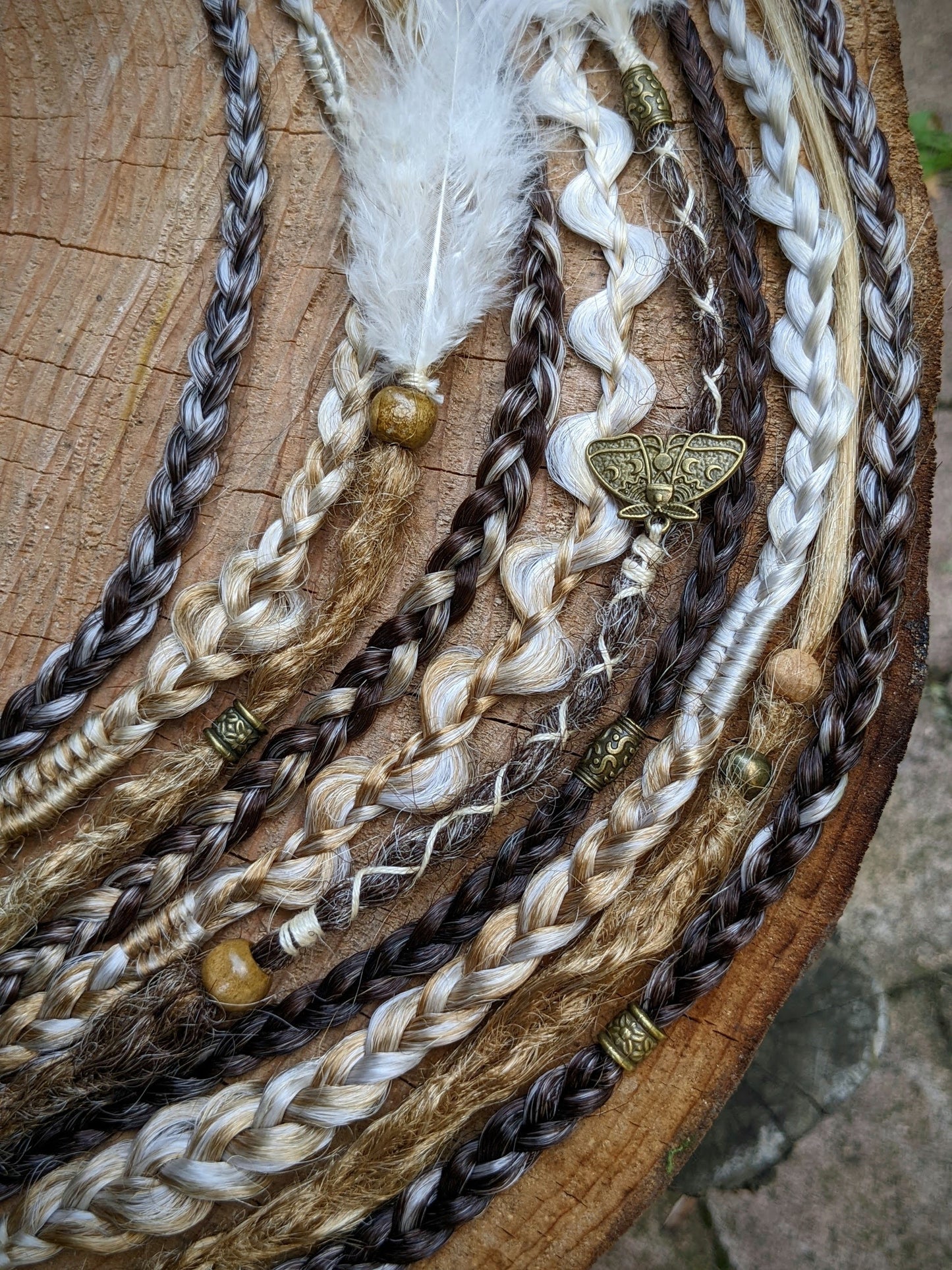 Braided dreadlock elastic band Gunara