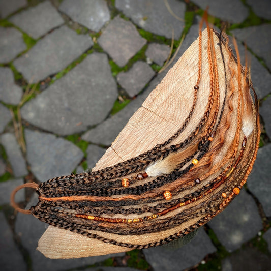 Braid dreadlock elastic band Rosg