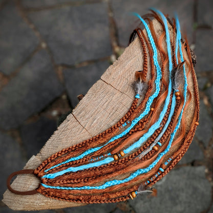 Braided dreadlock elastic band Urundil