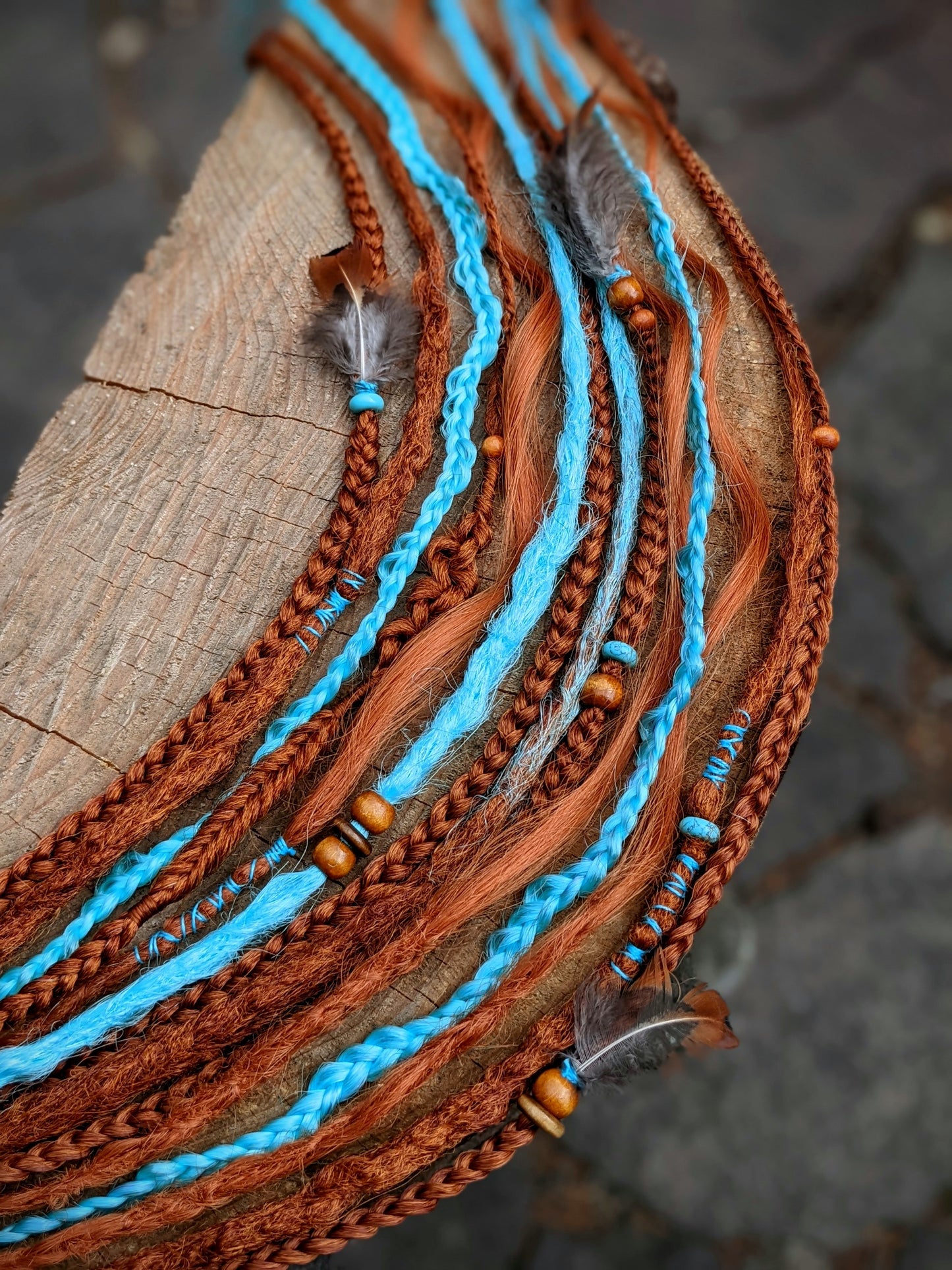 Braided dreadlock elastic band Urundil