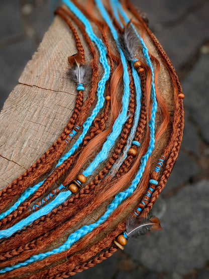 Braided dreadlock elastic band Urundil