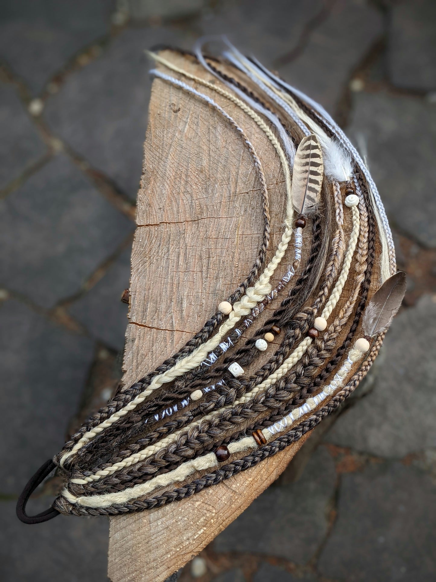 Braid dreadlock elastic band Dagur