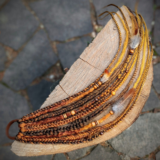 Galvorn braid dreadlock elastic