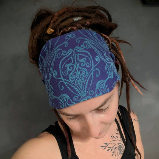 Elvish Violet scarf headband