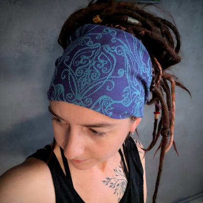 Elvish Violet scarf headband
