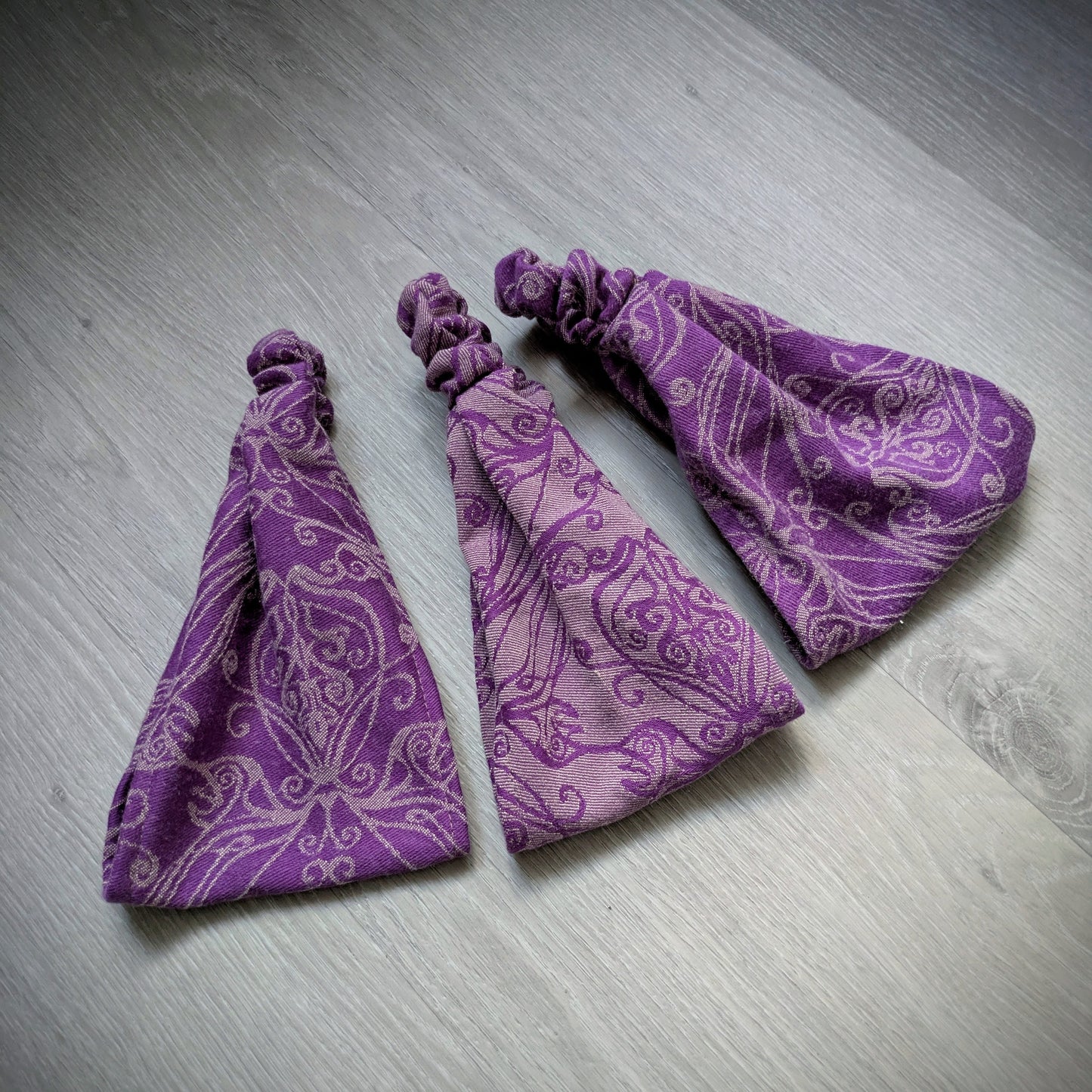 Scarf headband Elvish lilac dark